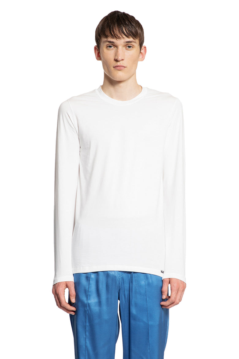 TOM FORD MAN WHITE T-SHIRTS & TANK TOPS