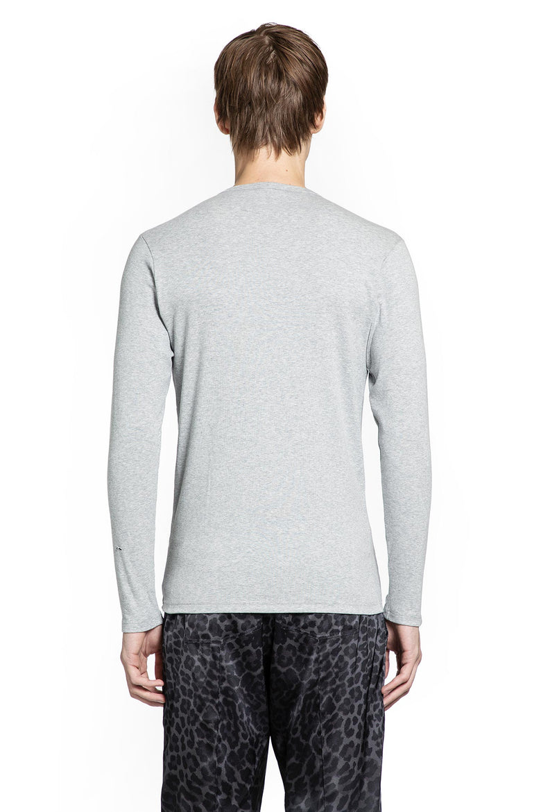 Cotton Stretch Rib Henley T-Shirt