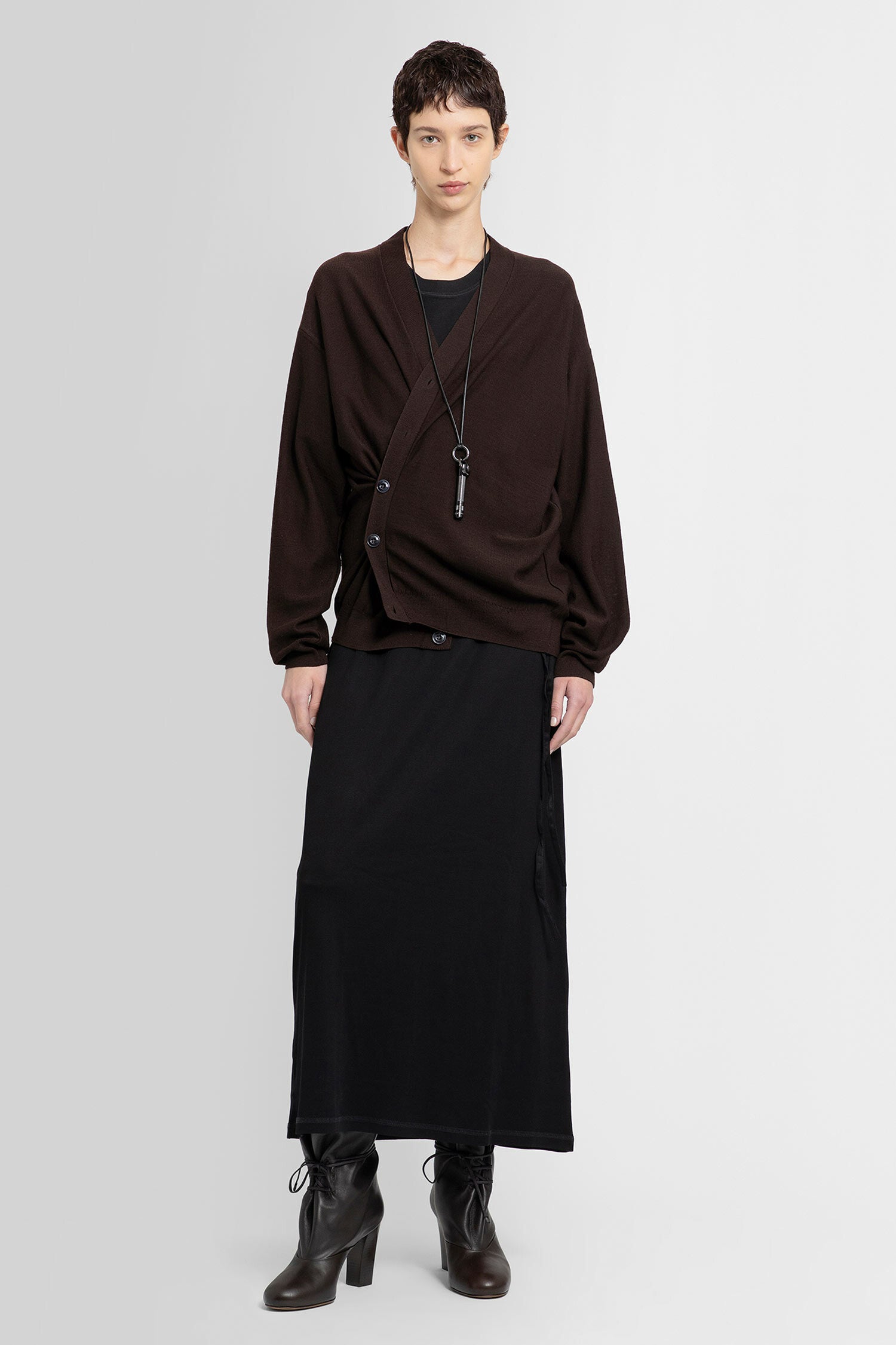 LEMAIRE WOMAN BROWN KNITWEAR