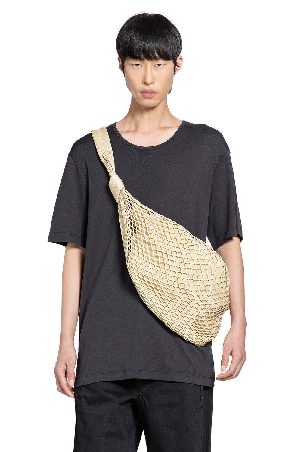 LEMAIRE Rib U Neck T-Shirt man