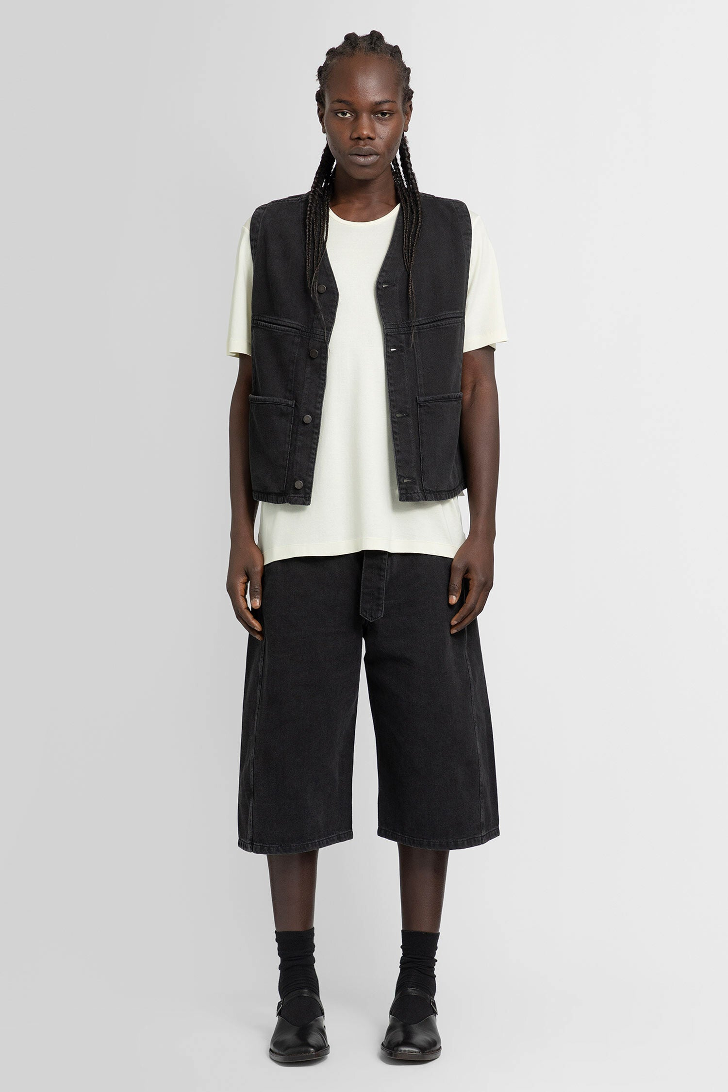 LEMAIRE MAN OFF-WHITE T-SHIRTS & TANK TOPS