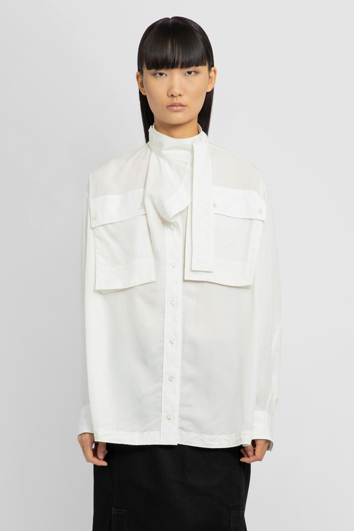 LEMAIRE WOMAN WHITE SHIRTS