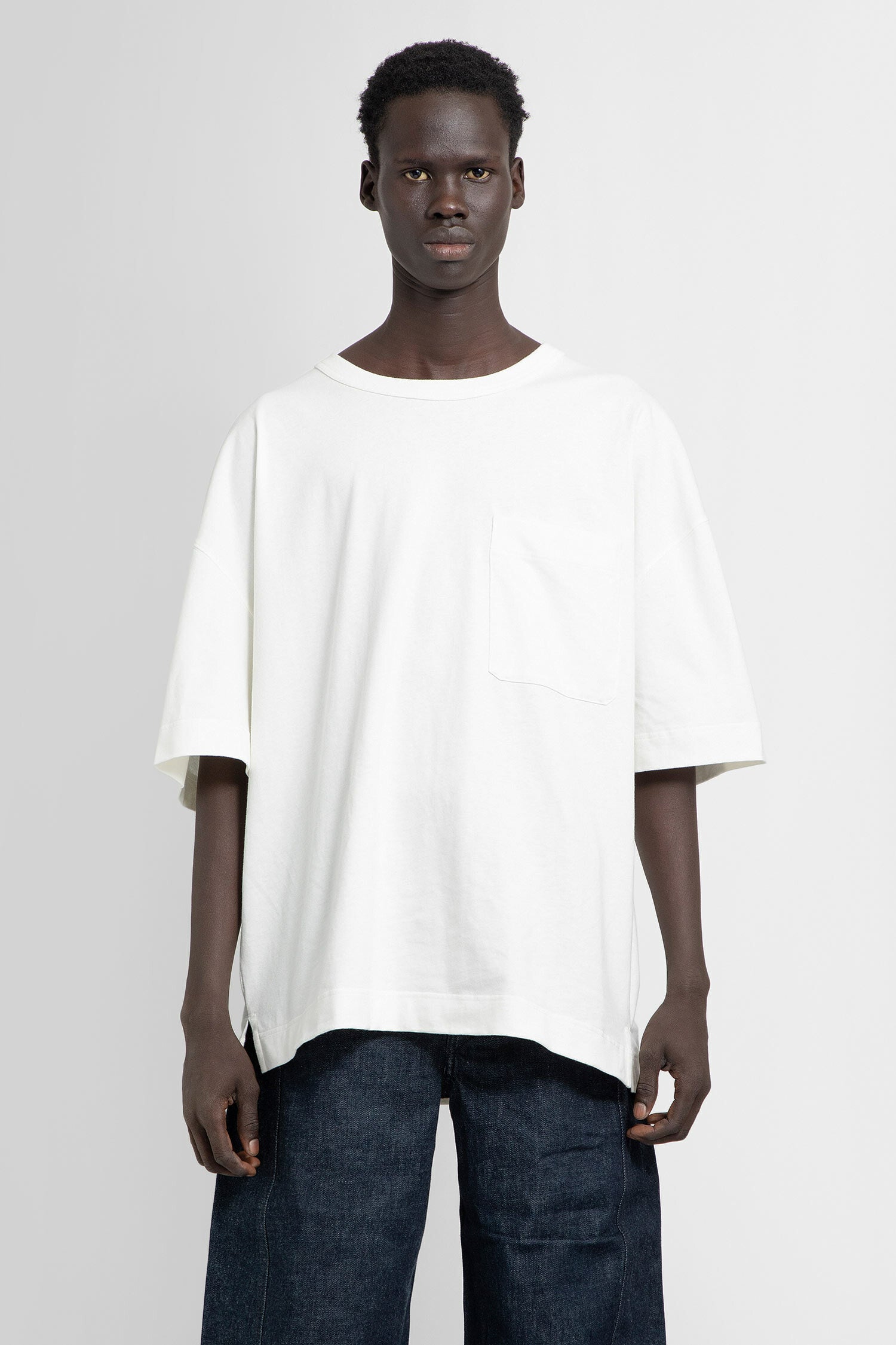 LEMAIRE MAN WHITE T-SHIRTS