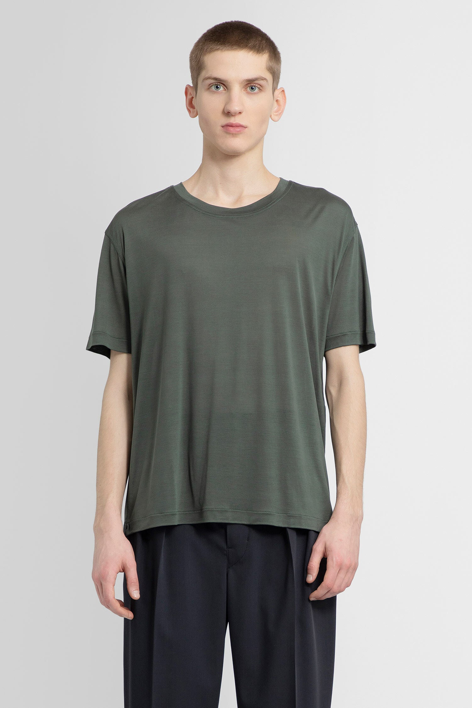 LEMAIRE MAN GREY T-SHIRTS