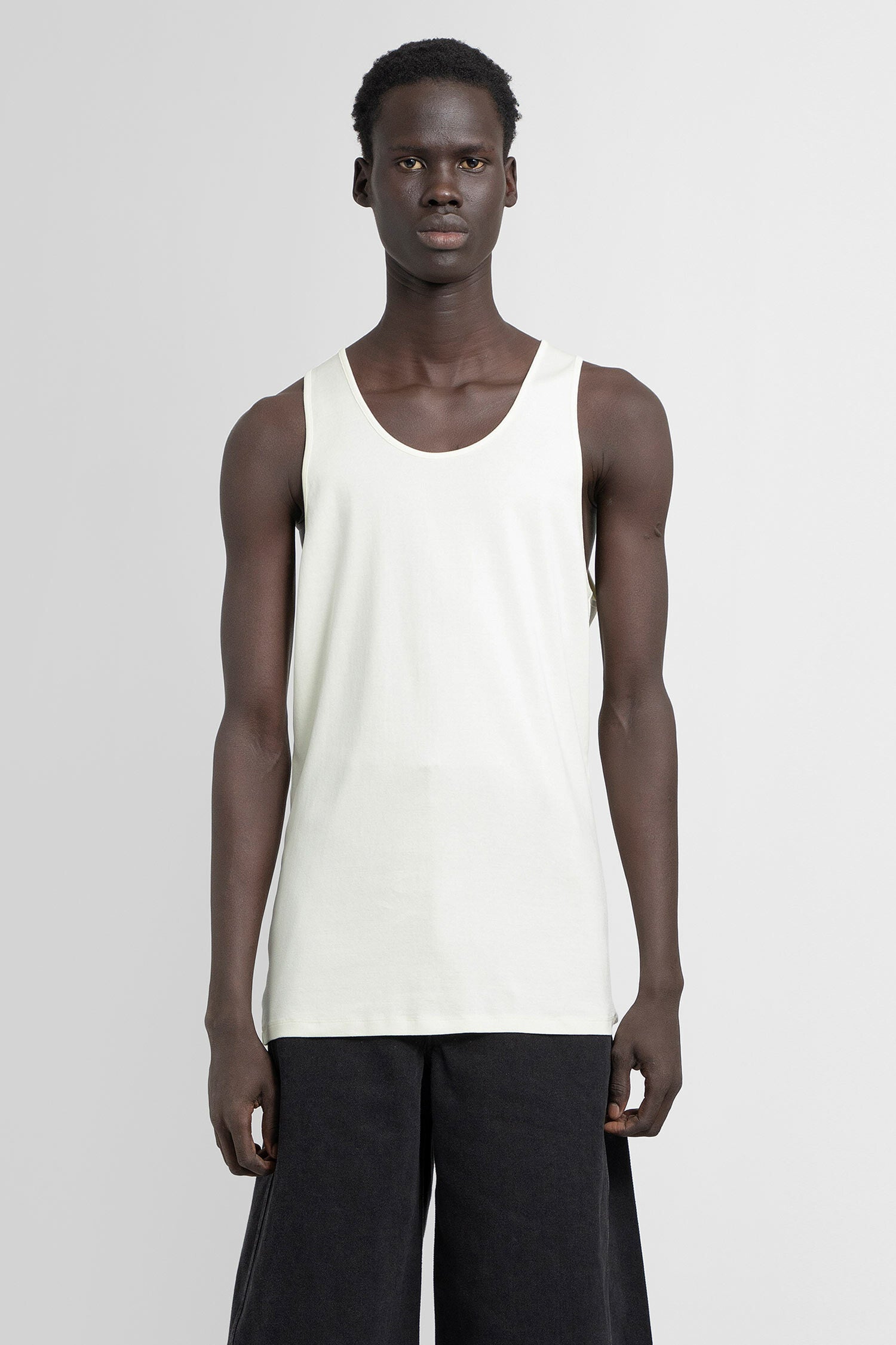 LEMAIRE MAN YELLOW T-SHIRTS & TANK TOPS