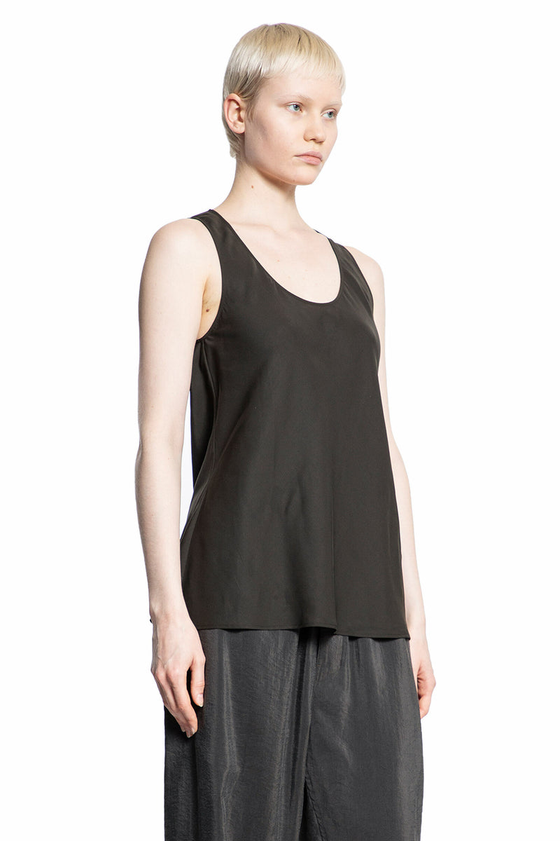 LEMAIRE WOMAN BROWN TANK TOPS