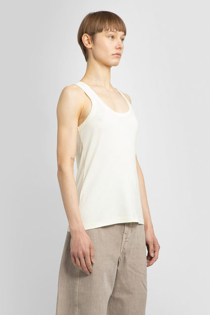 LEMAIRE WOMAN YELLOW T-SHIRTS & TANK TOPS