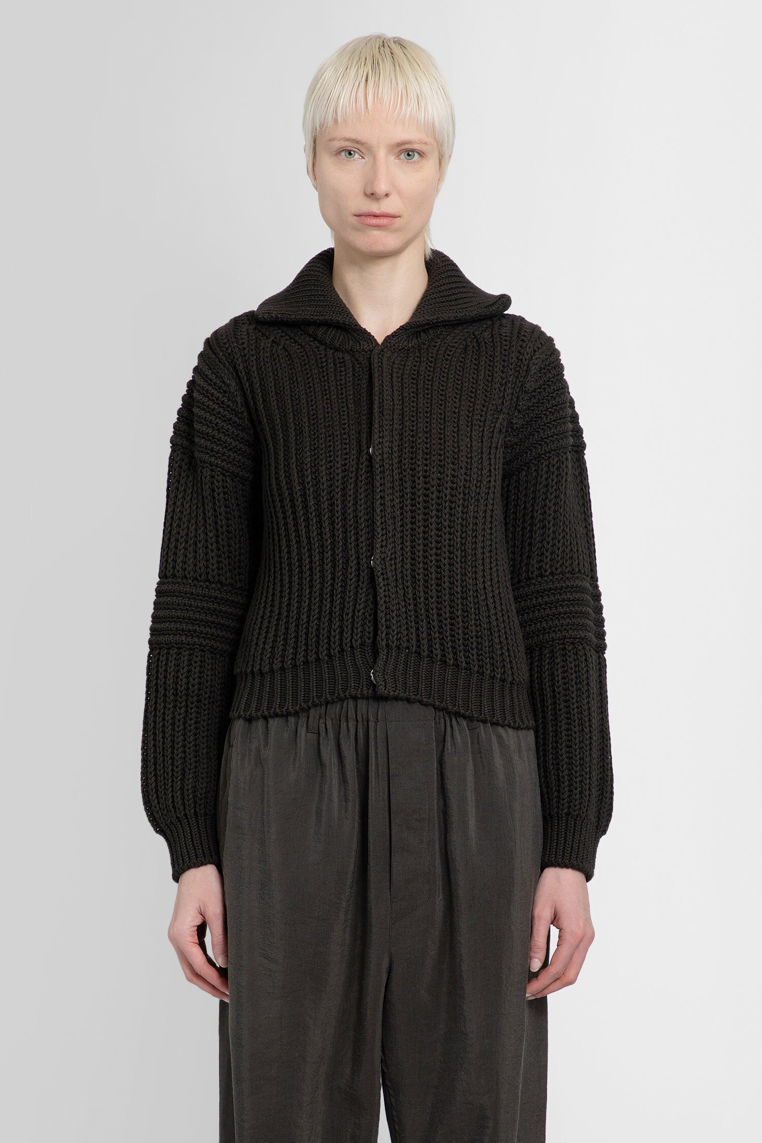 LEMAIRE WOMAN BLACK KNITWEAR