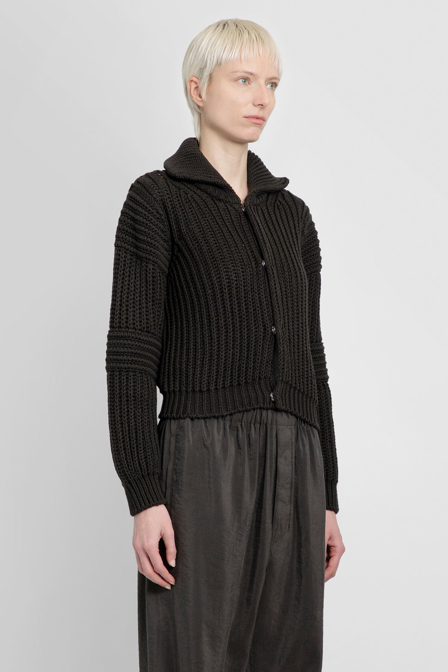 LEMAIRE WOMAN BLACK KNITWEAR