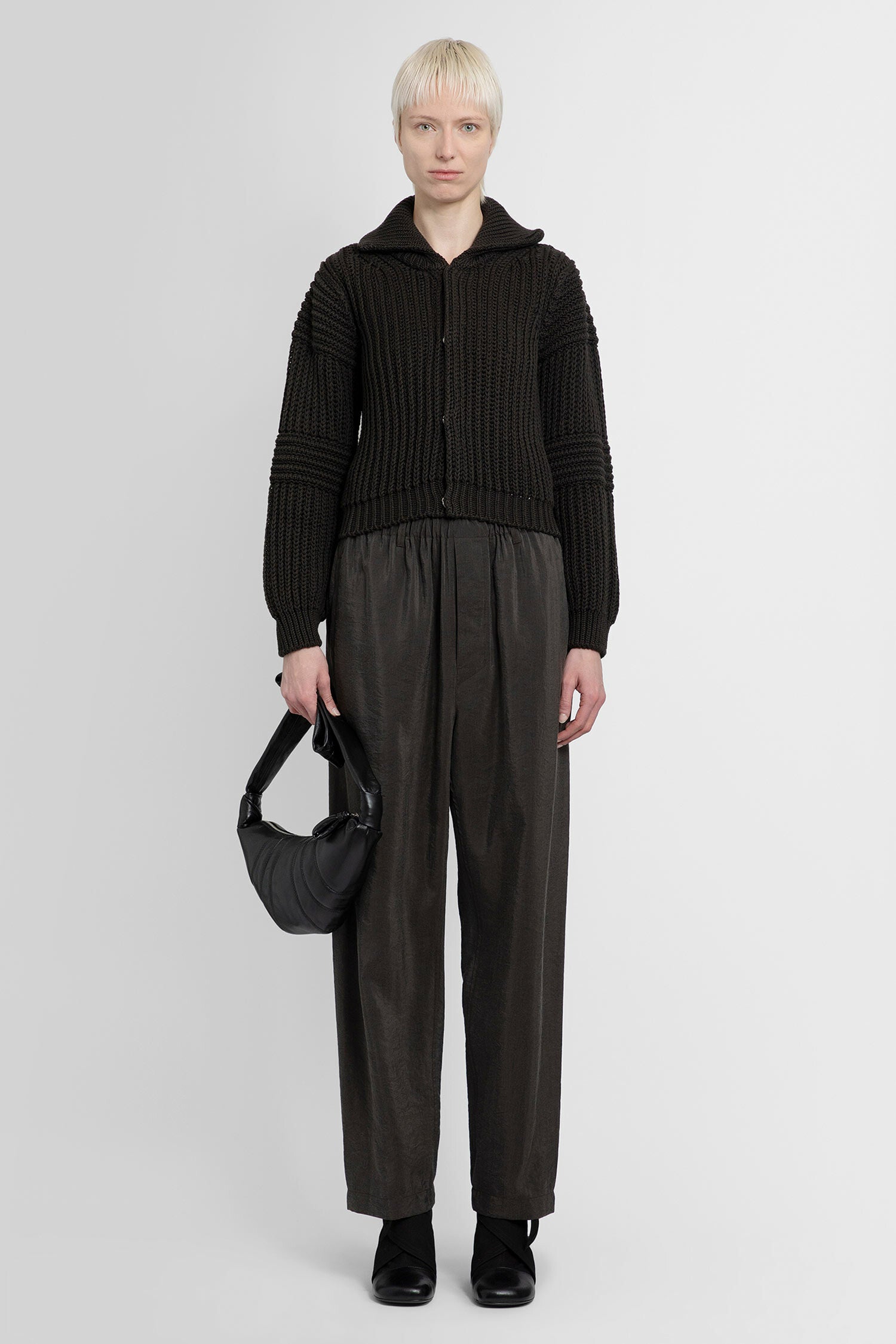 LEMAIRE WOMAN BLACK KNITWEAR