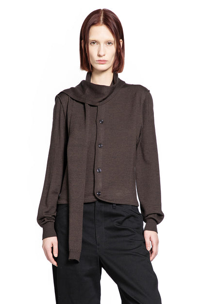 Twisted Cardigan with Scarf