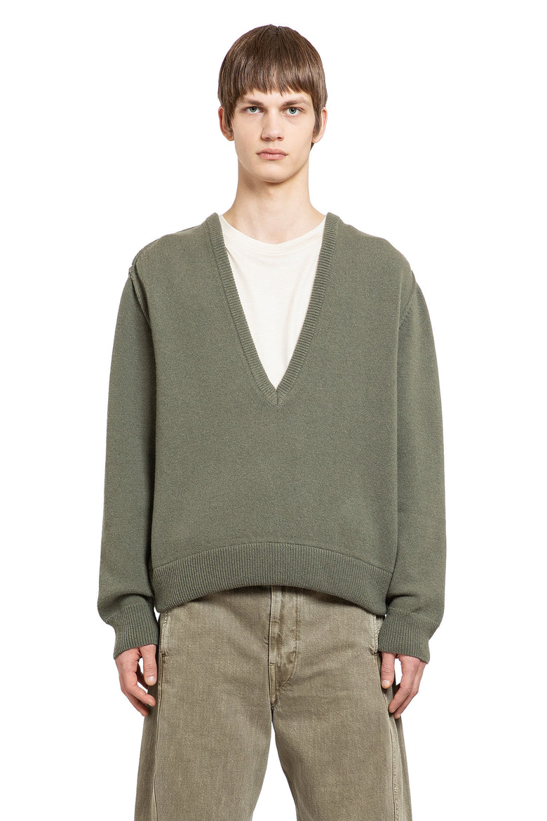 LEMAIRE MAN GREEN KNITWEAR