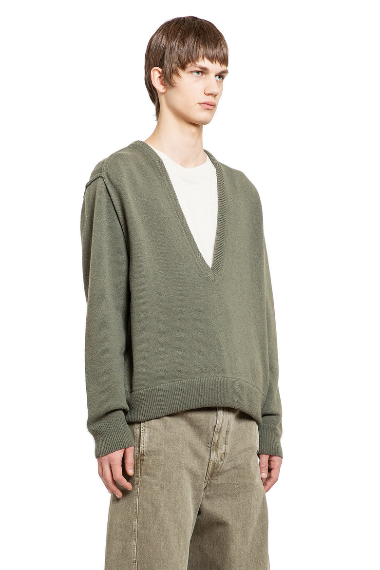 LEMAIRE MAN GREEN KNITWEAR