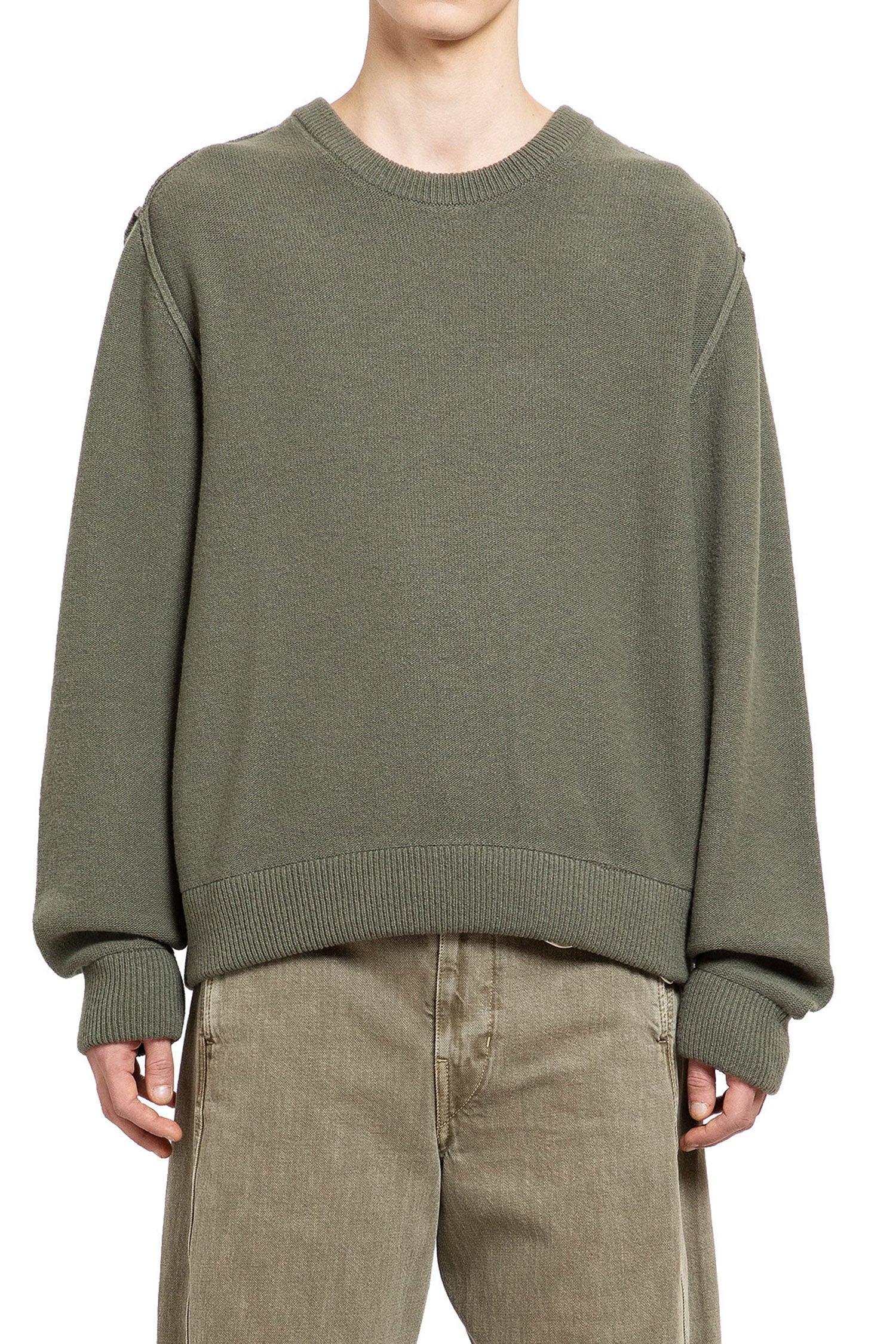 LEMAIRE MAN GREEN KNITWEAR