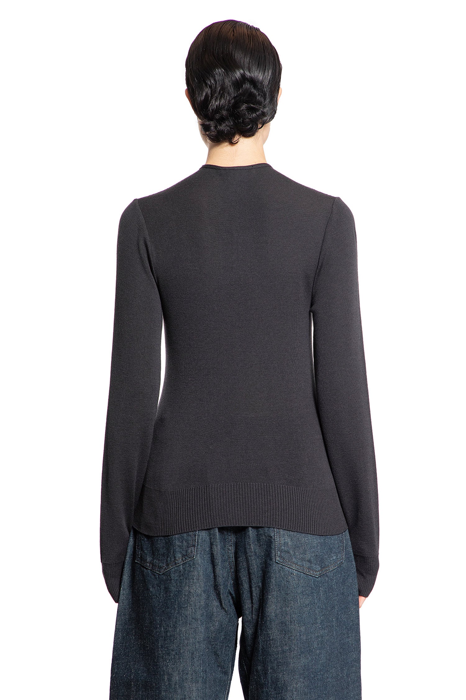 LEMAIRE WOMAN BLACK KNITWEAR