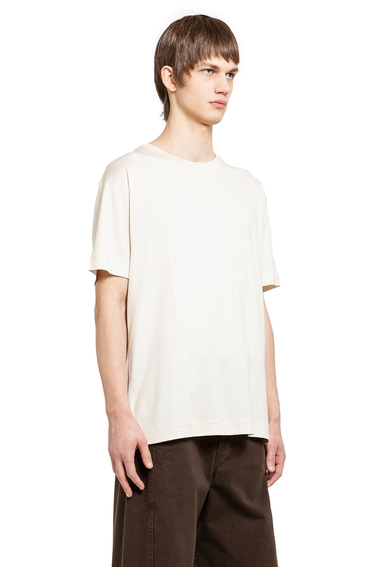 LEMAIRE MAN OFF-WHITE T-SHIRTS & TANK TOPS