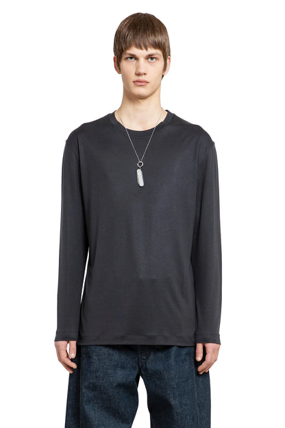 LEMAIRE MAN BLACK T-SHIRTS