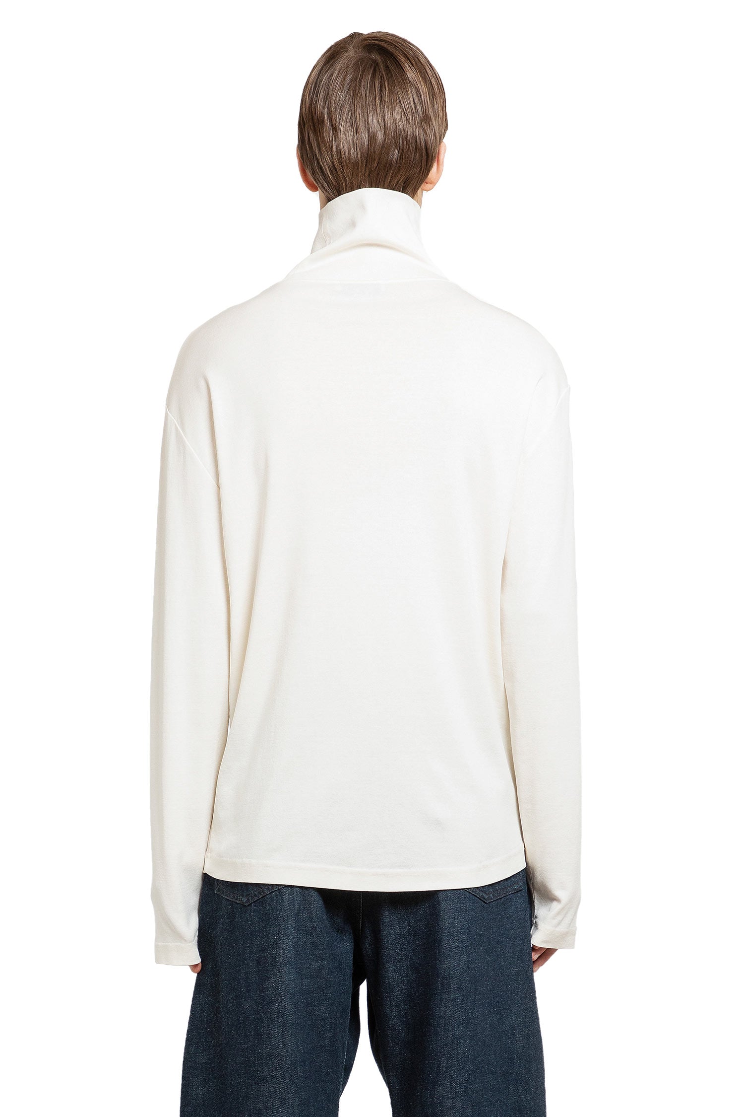 LEMAIRE MAN OFF-WHITE KNITWEAR