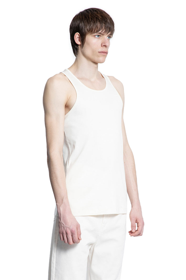 LEMAIRE MAN OFF-WHITE T-SHIRTS & TANK TOPS