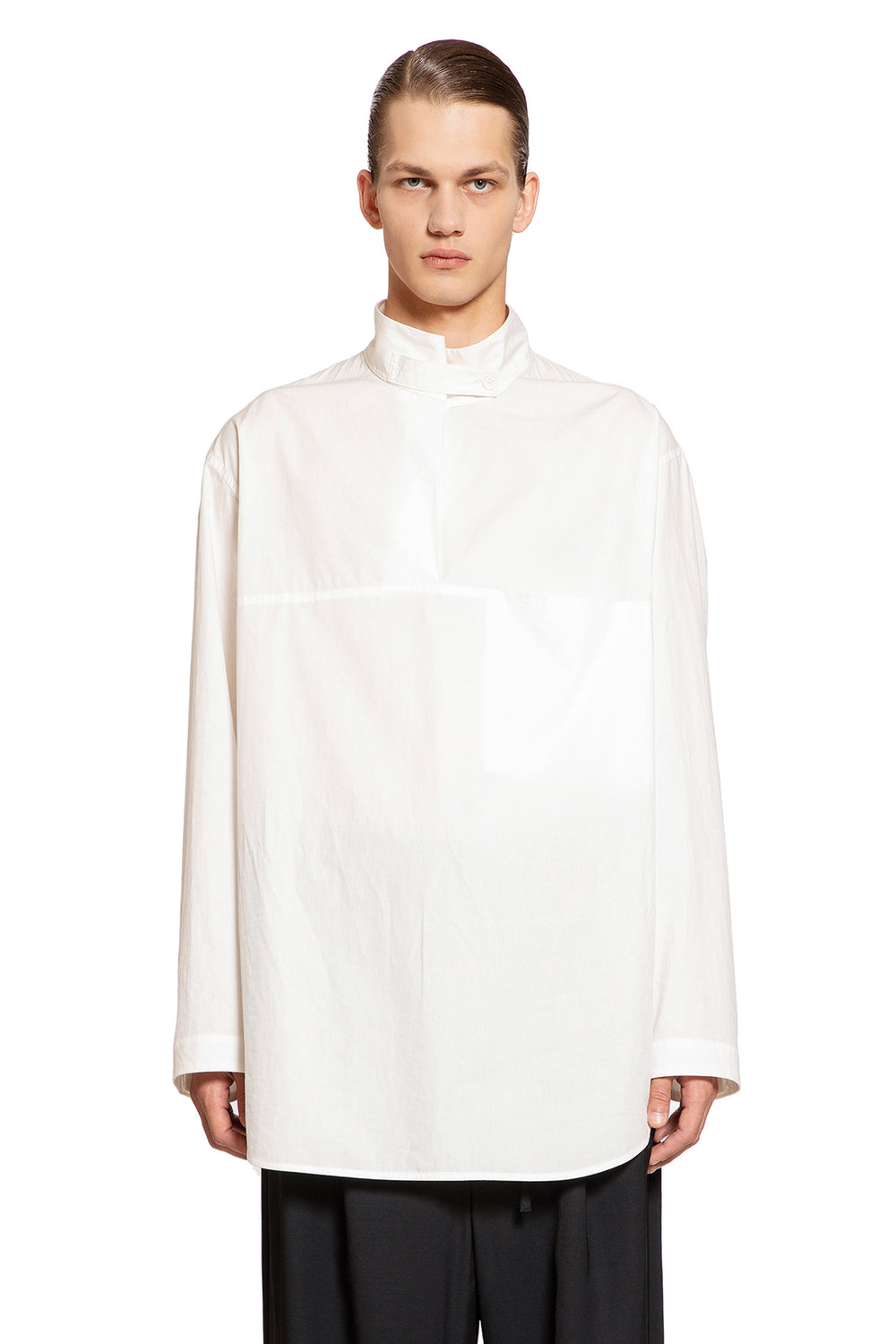 LEMAIRE MAN OFF-WHITE SHIRTS