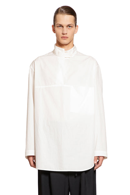 LEMAIRE MAN OFF-WHITE SHIRTS