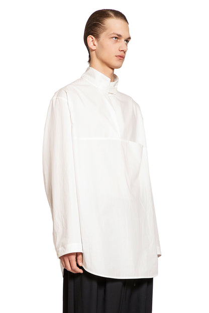 LEMAIRE MAN OFF-WHITE SHIRTS