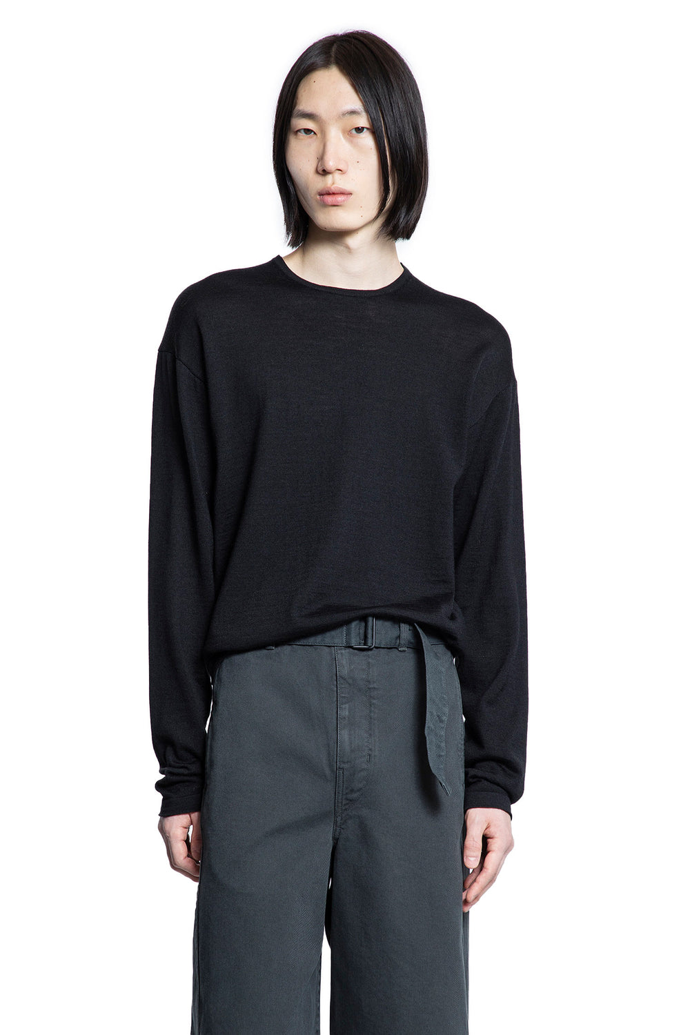 LEMAIRE MAN BLACK KNITWEAR