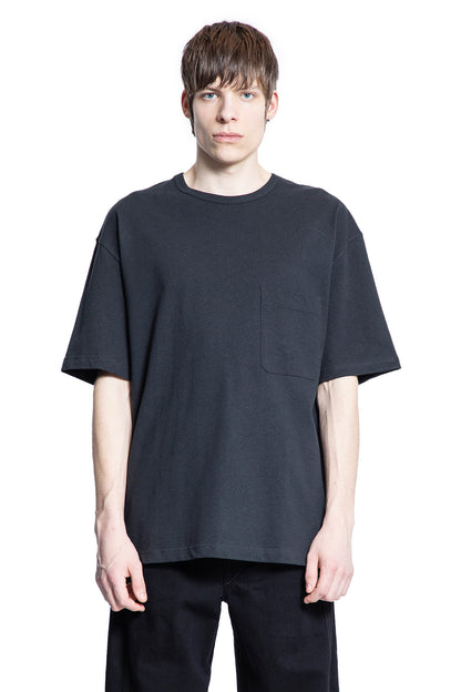 LEMAIRE MAN BLACK T-SHIRTS & TANK TOPS