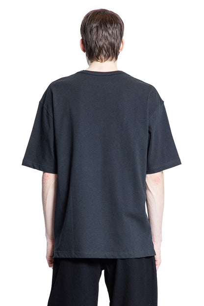 LEMAIRE MAN BLACK T-SHIRTS & TANK TOPS