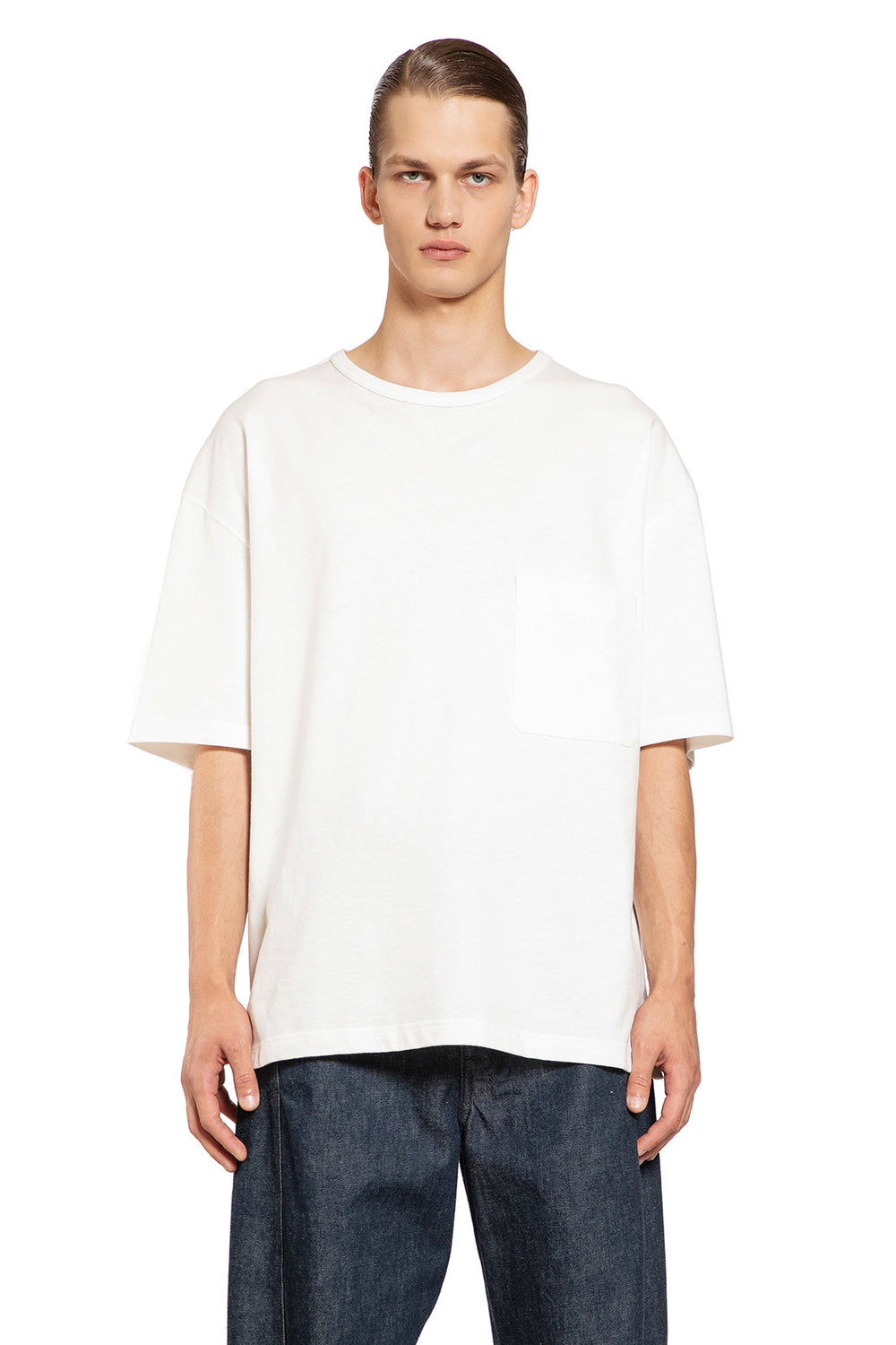 LEMAIRE MAN WHITE T-SHIRTS & TANK TOPS