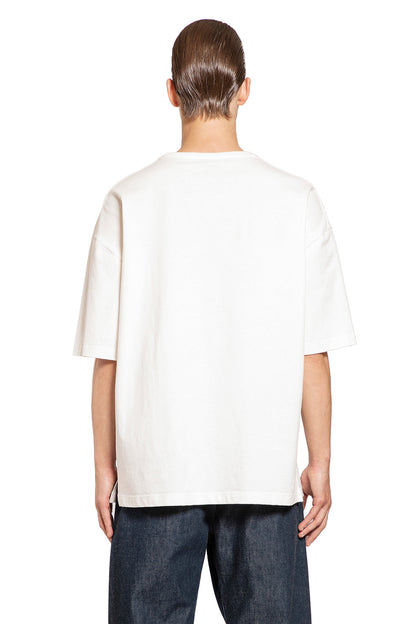 LEMAIRE MAN WHITE T-SHIRTS & TANK TOPS