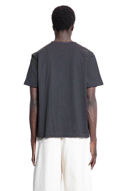 LEMAIRE MAN BLACK&WHITE T-SHIRTS & TANK TOPS