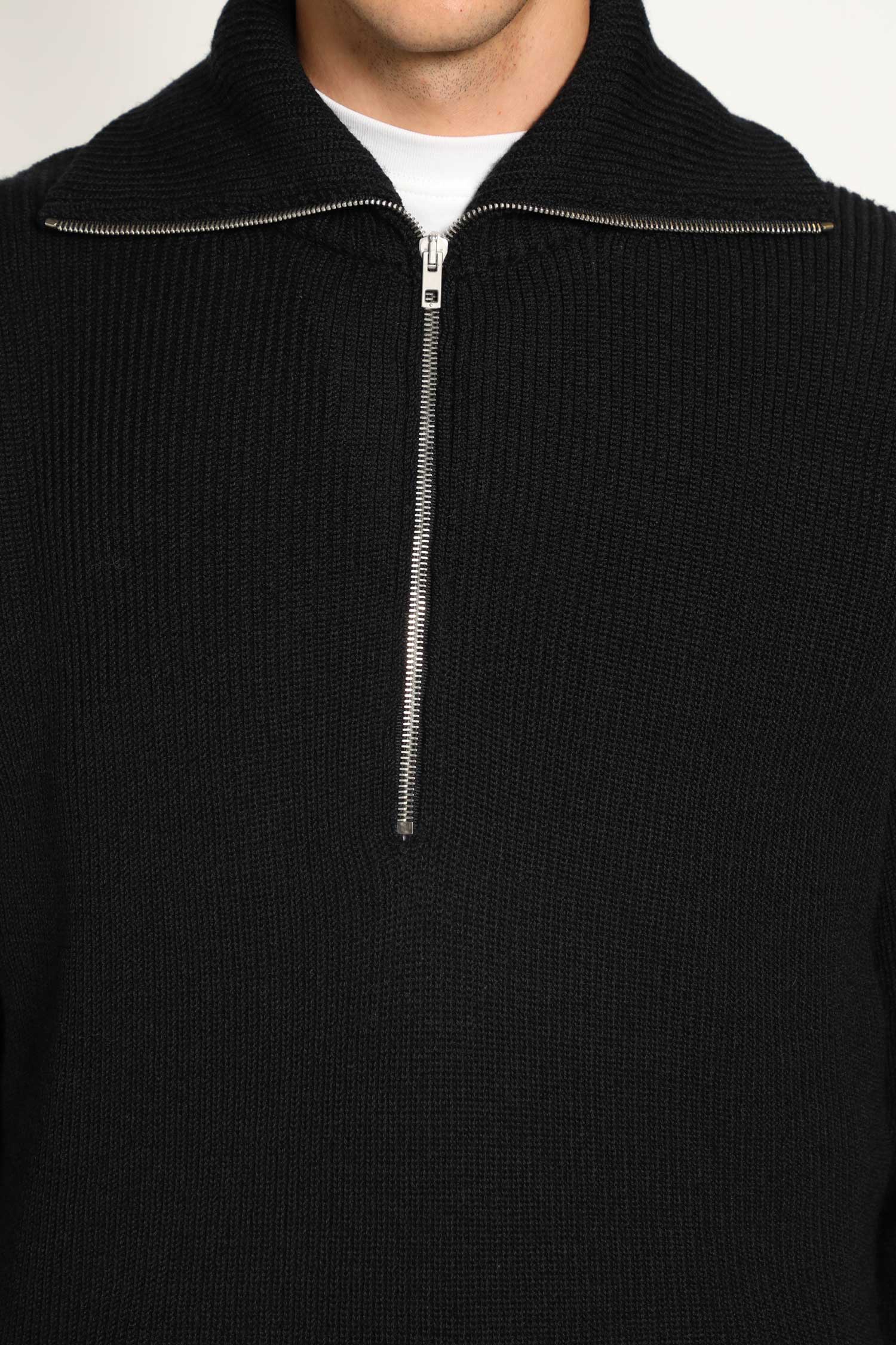 LEMAIRE MAN BLACK SWEATSHIRTS