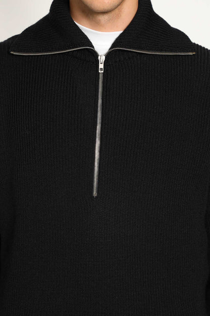 LEMAIRE MAN BLACK SWEATSHIRTS