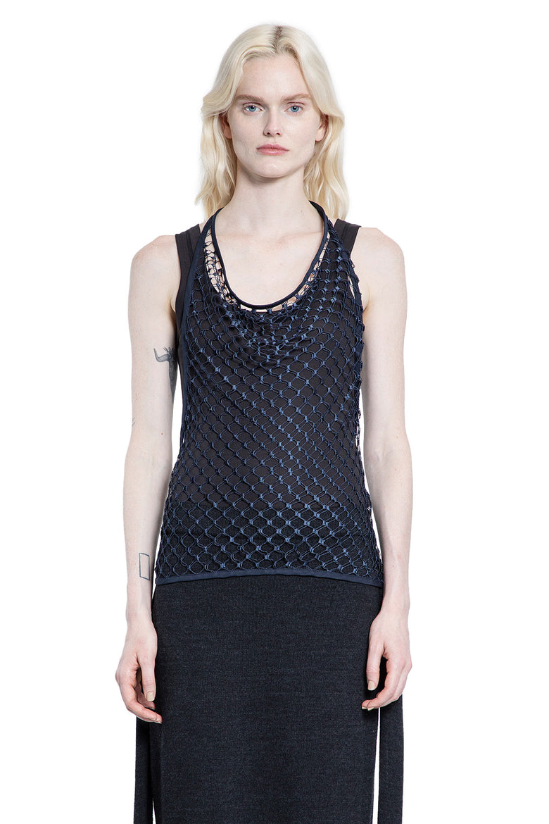 Fishnet Halterneck Top