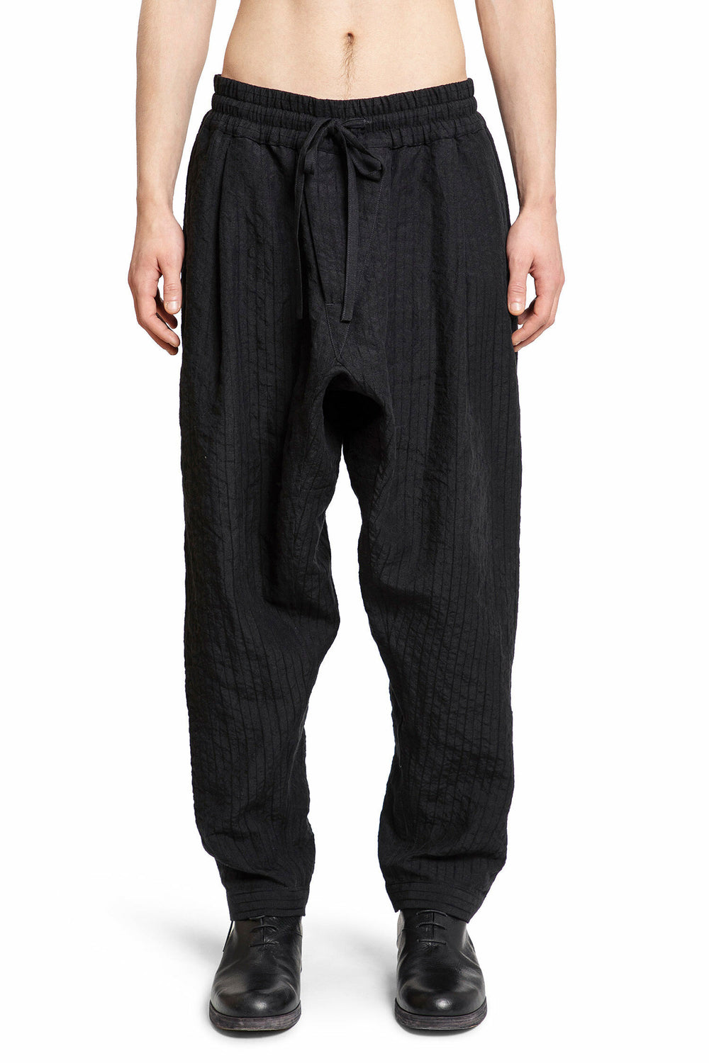 JAN-JAN VAN ESSCHE MAN BLACK TROUSERS