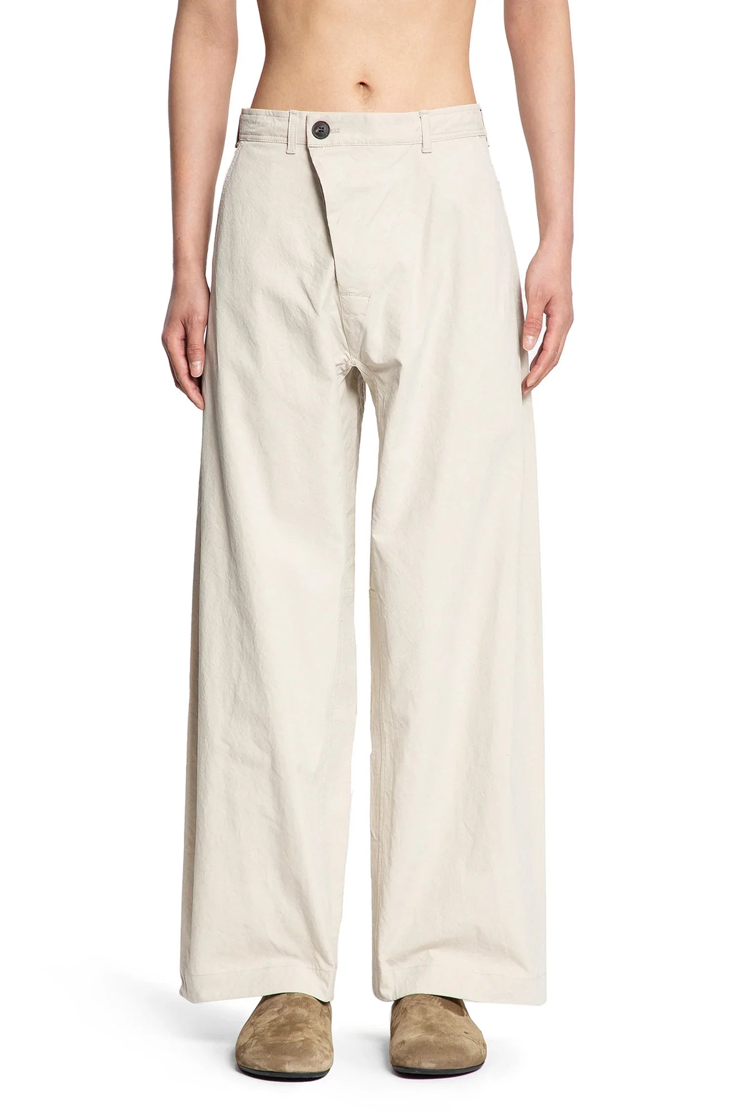 JAN-JAN VAN ESSCHE MAN OFF-WHITE TROUSERS - Antonioli.eu