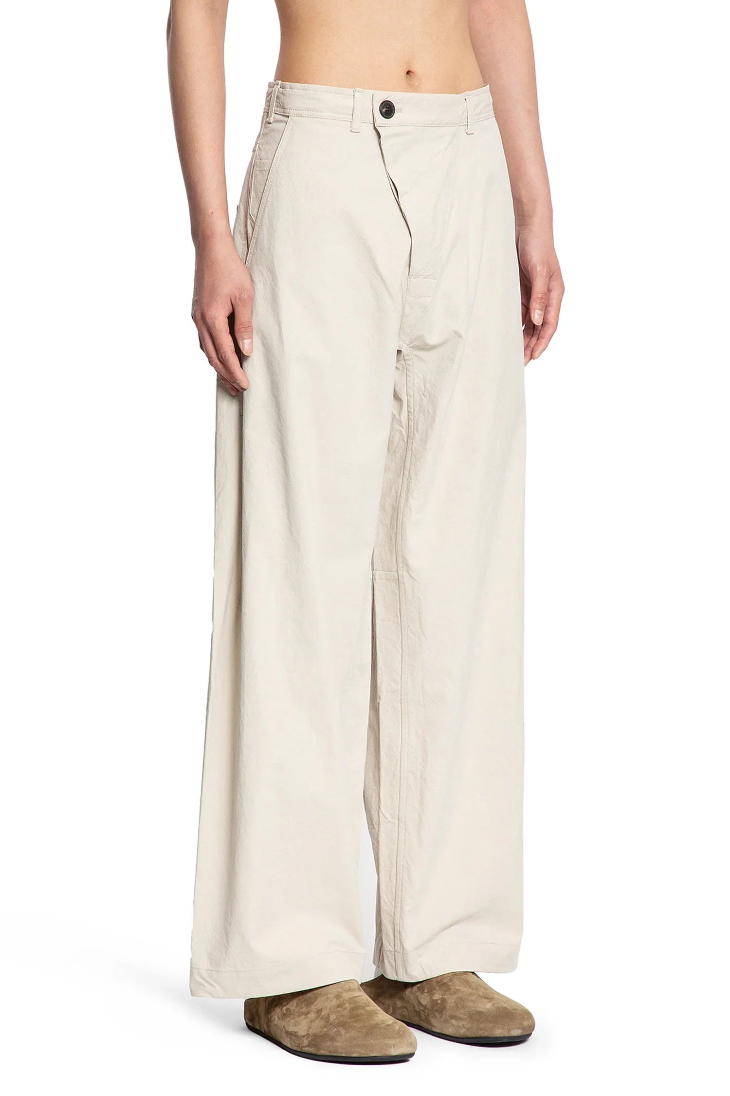 JAN-JAN VAN ESSCHE MAN OFF-WHITE TROUSERS - Antonioli.eu