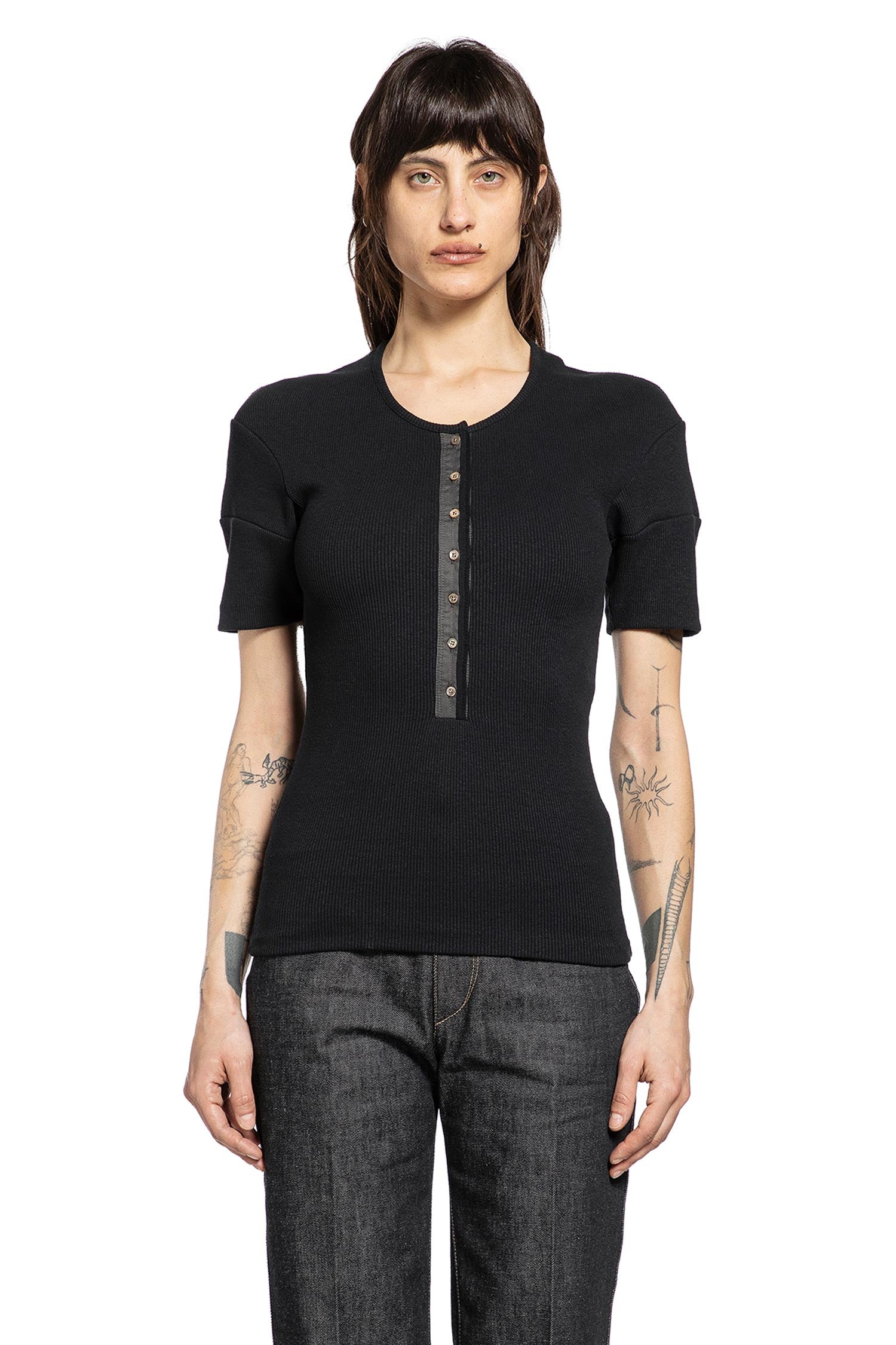 Fitted Henley T-Shirt