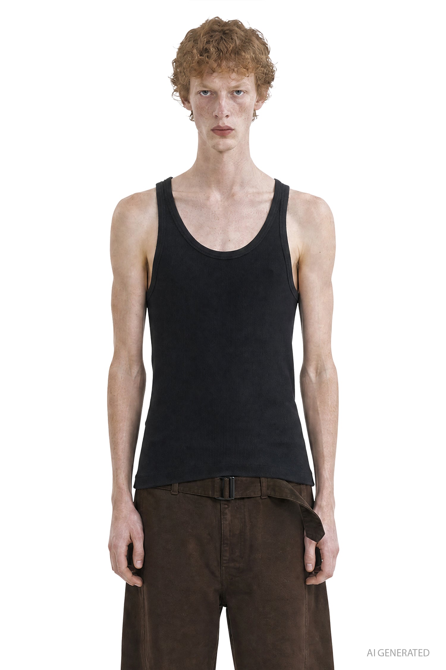 LEMAIRE Tank Top in Ribbed Jersey man