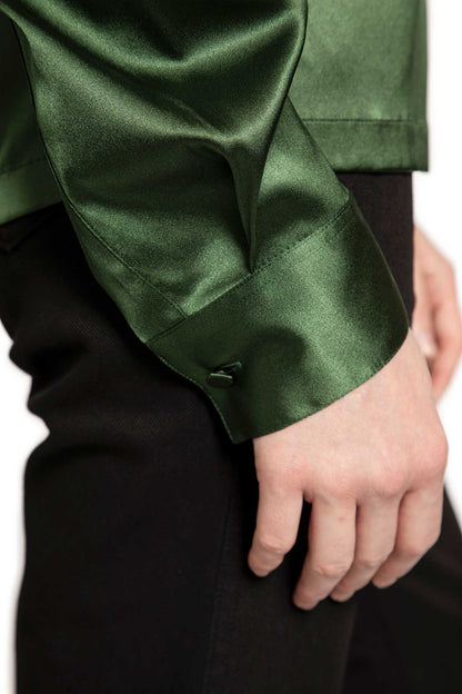 Strech Silk Satin Polo