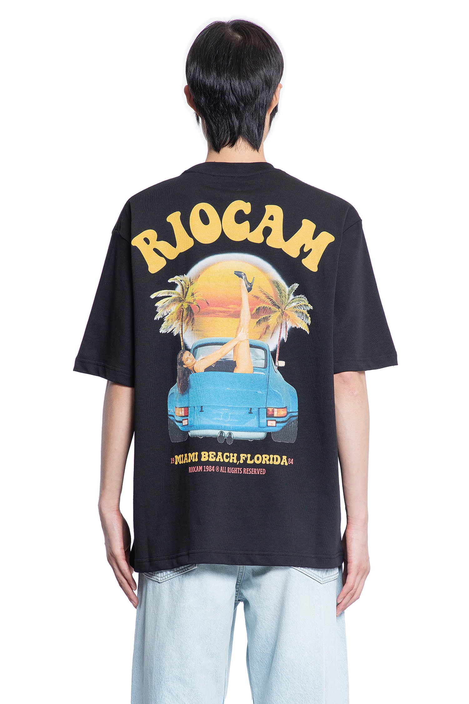 RIOCAM MAN BLACK T-SHIRTS & TANK TOPS