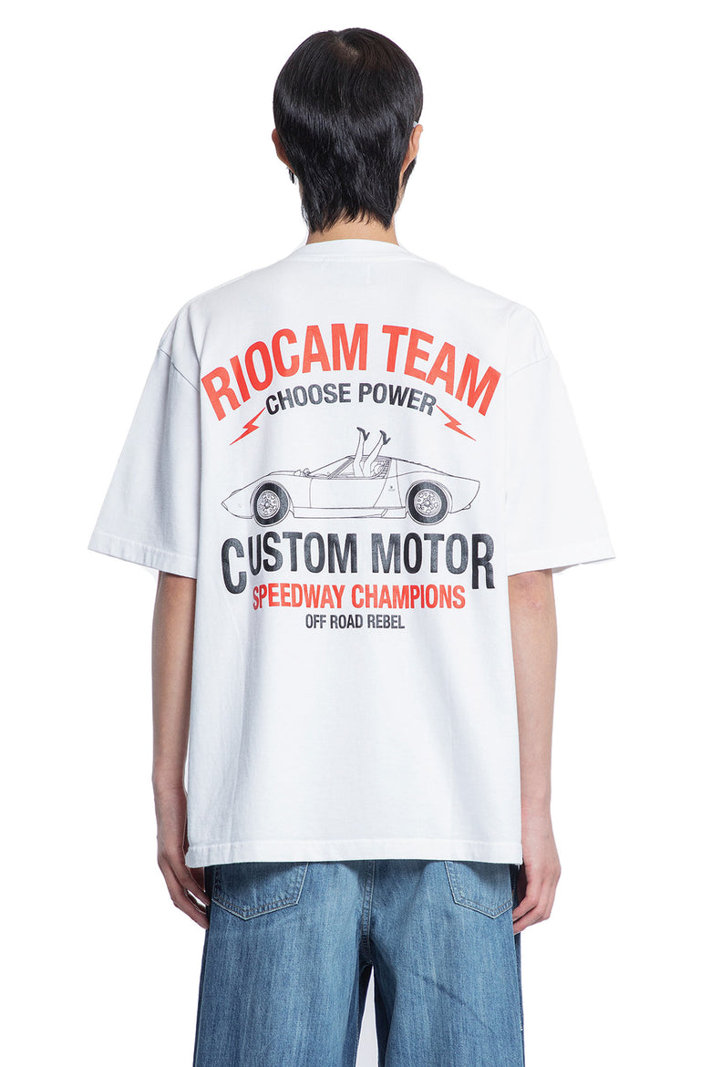 RIOCAM MAN WHITE T-SHIRTS & TANK TOPS