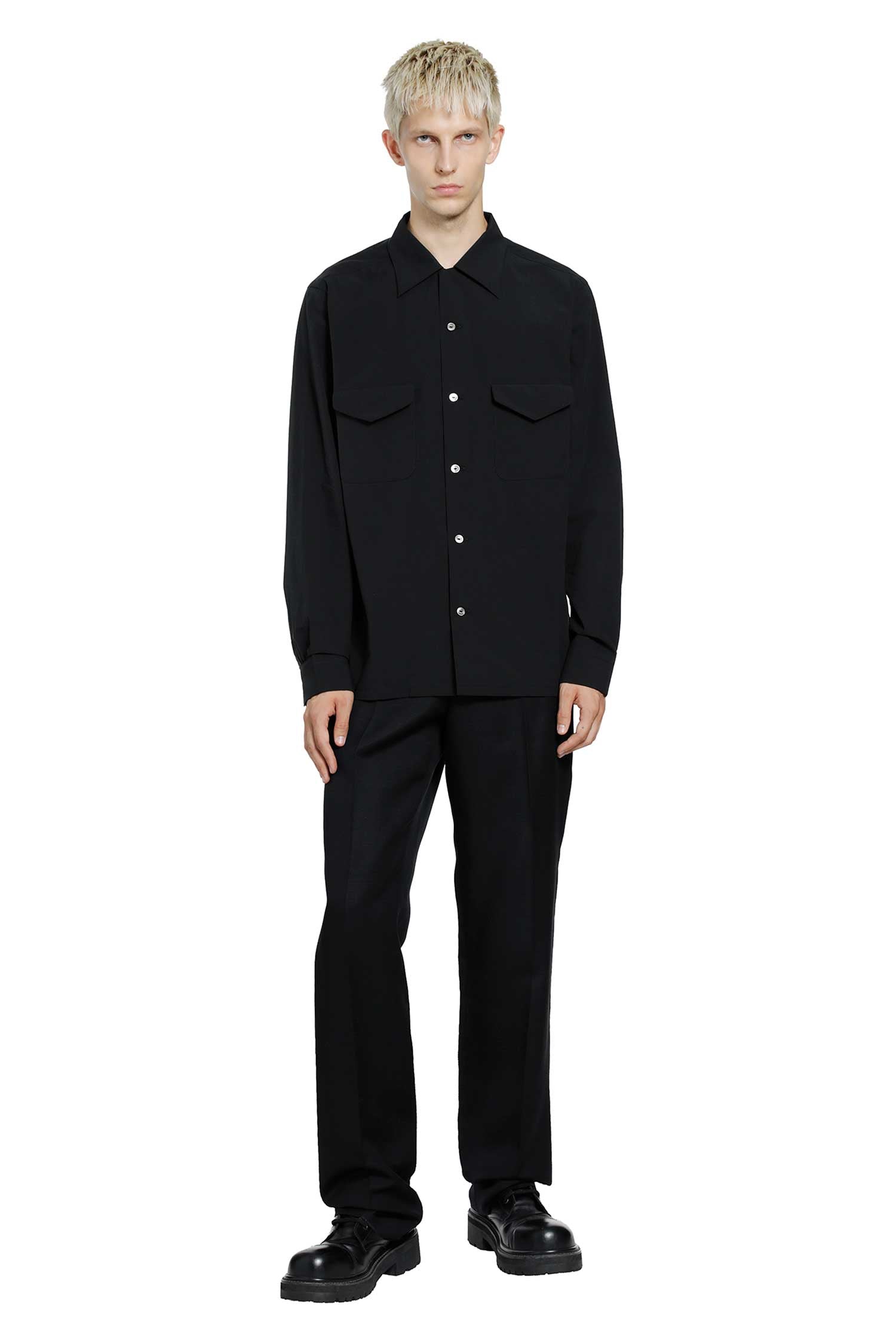 TAIGA TAKAHASHI LOT . 101 Open Collar Shirt man