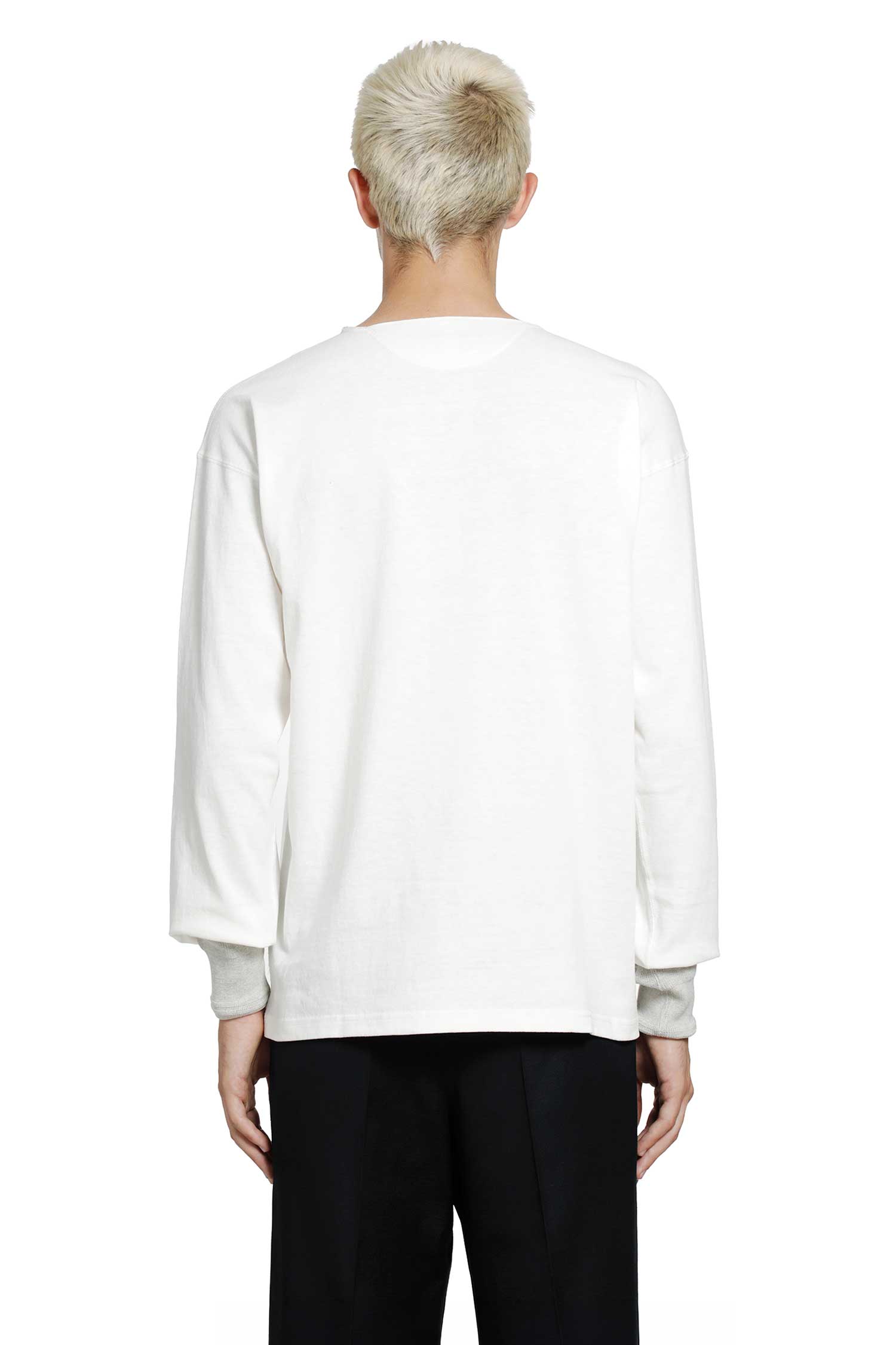 LOT . 618 Side Henry Neck T-Shirt