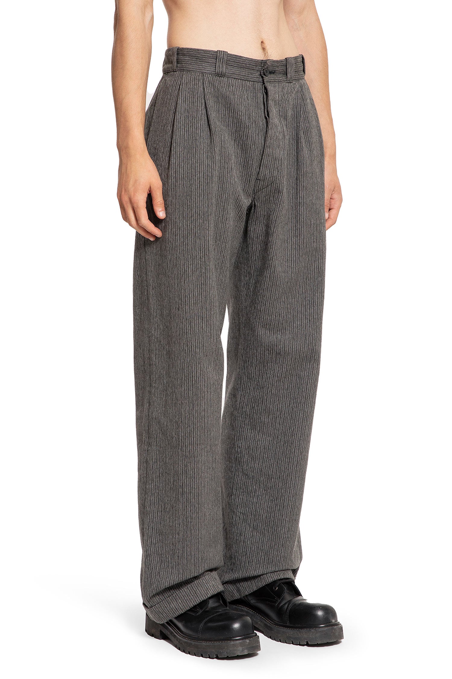 TAIGA TAKAHASHI MAN GREY TROUSERS