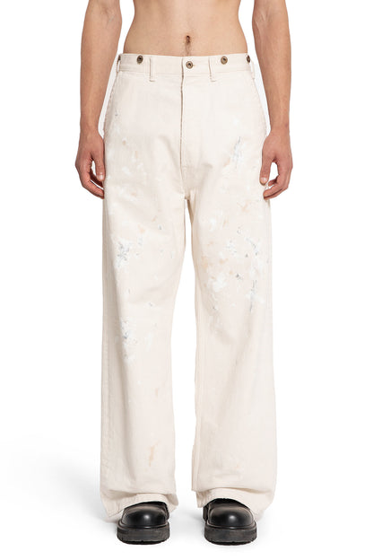 TAIGA TAKAHASHI MAN OFF-WHITE TROUSERS