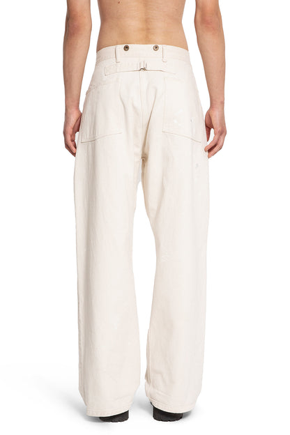 TAIGA TAKAHASHI MAN OFF-WHITE TROUSERS