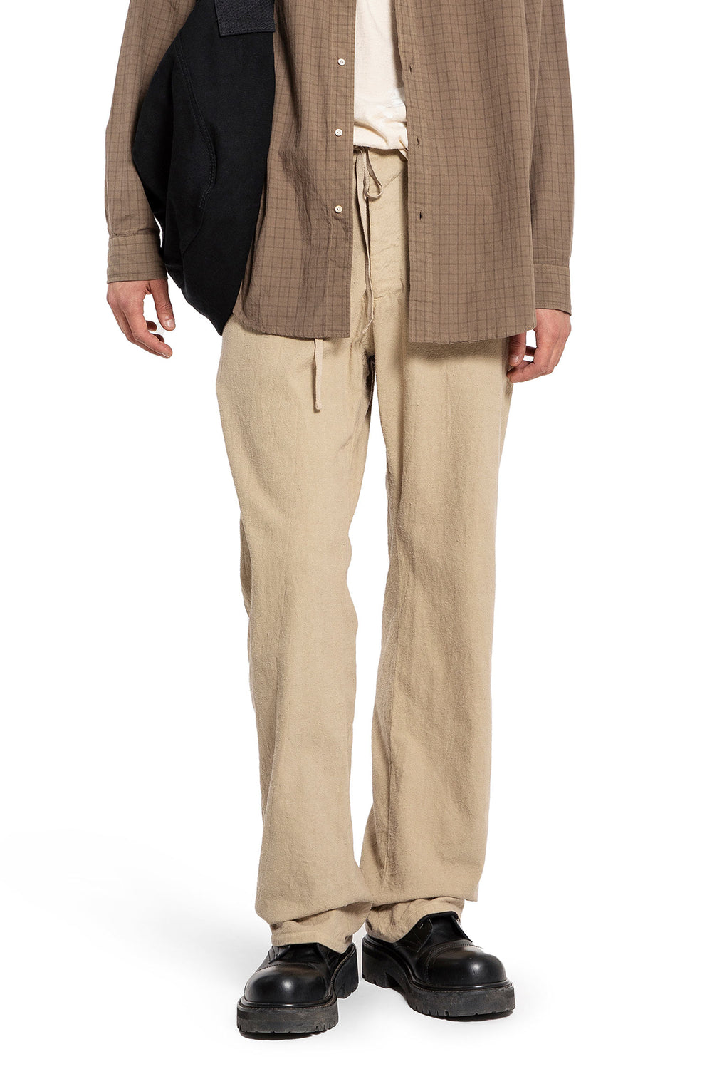 TAIGA TAKAHASHI MAN BEIGE TROUSERS