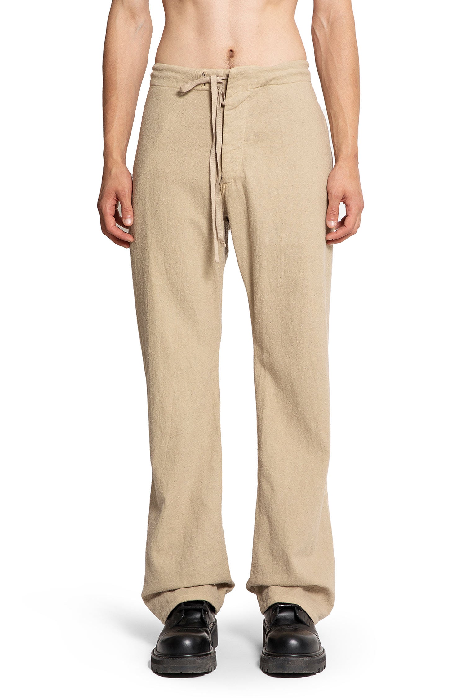 TAIGA TAKAHASHI MAN BEIGE TROUSERS